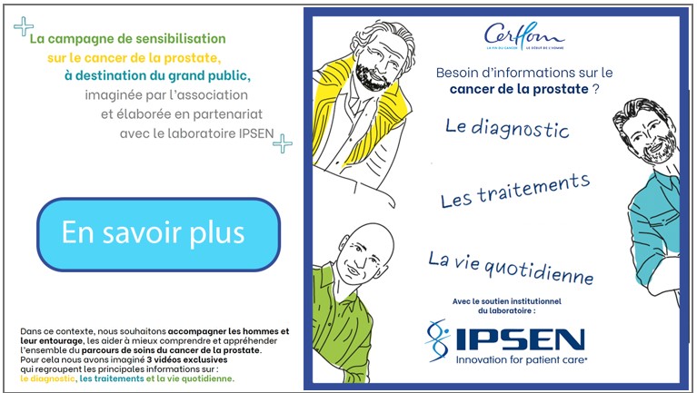 Campagne de sensibilisation sur le cancer de la prostate en collaboration avec IPSEN